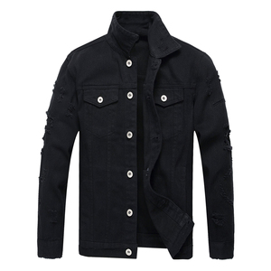 Chaqueta Vaquera de Estilo Vintage para Hombre, con Logotipo Frontal Personalizado, 100% Algodón de Alta Calidad, Precio al por Mayor - Product Image 1