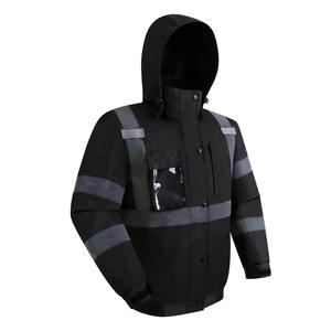 Veste de sécurité haute visibilité pour homme, protection UV, panneaux contrastés, design réfléchissant, matière polyester, vêtements de travail personnalisables - Product Image 3