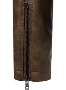 Premium <b>Real</b> Sheep Hide <b>Leather</b> <b>Jacket</b> Unisex Winter Fashionable Long Lasting Comfort Durable Classy Outerwear Soft Waterproof - Product Image 6