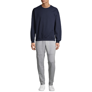 Sweat-shirt unisexe à col rond 100% coton, molleton pour homme, logo personnalisable imprimé en sérigraphie, motif uni, streetwear, hiver, 300g - Product Image 2