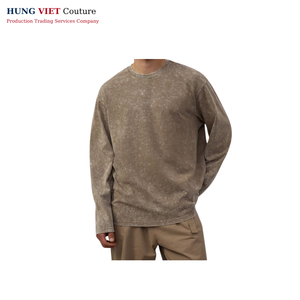 Chemise à manches longues en coton de coupe classique 160gsm Fournisseur OEM - Product Image 5