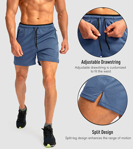 Pantalones Cortos de Compresión para Hombre al por Mayor, de Alta Calidad, para Gimnasio, Fitness, Entrenamiento, Deportes, Correr, Natación, Baratos, de Spandex Sólido con Logotipo - Product Image 5