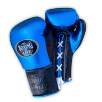 Guantes de Boxeo Personalizados Sin Cordones para Adultos, MMA, Cuero Genuino Premium, Dedos Completos, Agarre Elástico, Transpirables