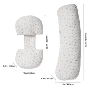 Almohada Corporal Ajustable y Suave para Embarazadas, Cómoda Almohada de Maternidad para Dormir con Cuña Extraíble - Product Image 5