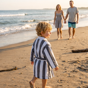 Soft Hooded Baby Bathrobe Absorbent 100% Cotton Kids Towel Robe Toddler Bath Wrap Comfort Home Gift Bathroom Use OEKO-TEX - Product Image 4