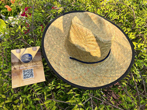 Sombrero de Paja Natural VietChoice con Borde Deshilachado para Playa, Unisex para Adultos - Product Image 6
