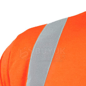 Camisa de Trabajo de Alta Visibilidad, Manga Corta, Reflectante, Transpirable, Protección Contra Incendios, 100% Poliéster, Secado Rápido, para Construcción - Product Image 3