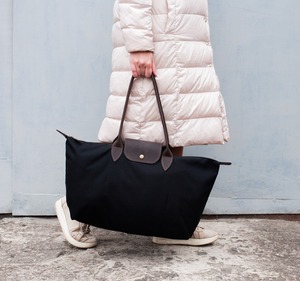 Sac fourre-tout en cuir et toile, couleur unie, fermeture ouverte, broderie, imperméable, sac à bandoulière pour femme, voyage, travail, shopping, grande capacité, tout usage - Product Image 2