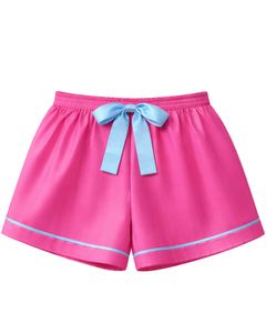 Custom Pink Blue Satin Women Pajama Set Silk Sleepwear <b>Spaghetti</b> <b>Strap</b> Cami And Shorts Soft Luxury Nightwear Summer Lounge Set - Product Image 3