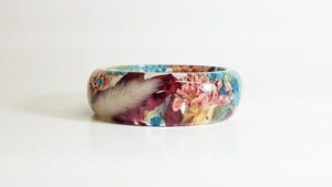 Bracelets en résine légers et confortables à porter, inspirés de fleurs naturelles, cadeau artistique et élégant pour les amoureuses des plantes - Product Image 5