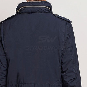 Veste de terrain pour homme personnalisée de haute qualité, en nylon/coton écologique, respirante et légère, avec col rabattable, pour l'extérieur, coupe-vent - Product Image 6