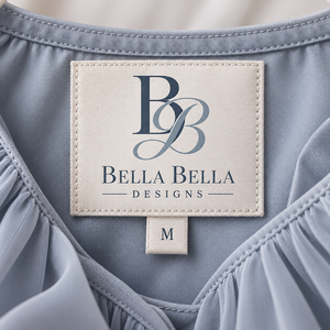 Etiqueta colgante personalizada para ropa de Bella Boutique + Etiqueta de cuello cosida a medida de Bella con etiqueta de talla - Product Image 2