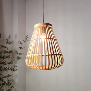 Natural Bamboo Hanging Pendant <b>Light</b> for Home <b>Decoration</b> Resorts Villas and Modern Interior Design - Product Image 1