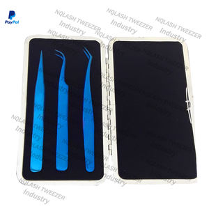 Pinzas para Pestañas Postizas con Logotipo Personalizado, Marca Privada, Finas, Rectas, de Gran Volumen, con Punta de Fibra para Extensión de Pestañas, NQLASH - Product Image 2