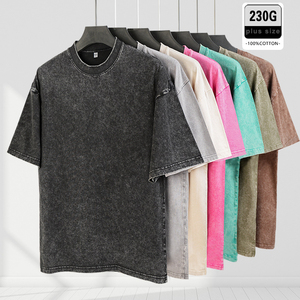 เสื้อยืดผู้ชาย OEM ผ้าฝ้าย 100% ทรงหลวมทันสมัย ดีไซน์ไหล่ตกแบบโอเวอร์ไซส์ เสื้อยืดคอกลมสำหรับผู้ชาย ปี 2026 - Product Image 4