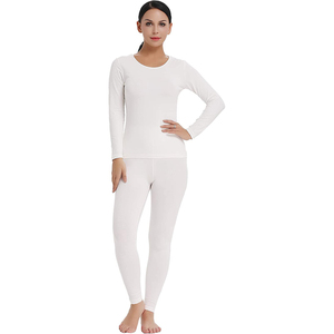Conjunto de Pijama Largo para Dormir, Suéter y Pantalón, Ropa de Dormir para Mujer, Ropa de Dormir Térmica de Invierno, 95% Poliéster, Personalizada con Espuma, Tipo Long John - Product Image 2