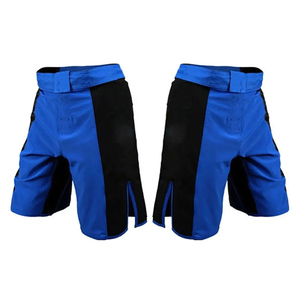 กางเกงมวย MMA ยูนิเซ็กซ์ คุณภาพสูง แห้งเร็ว ผลิตจากผ้าสแปนเด็กซ์/โพลีเอสเตอร์ สำหรับออกกำลังกายและฝึกซ้อม สำหรับผู้ใหญ่ มีบริการ OEM ด้านหน้า - Product Image 4