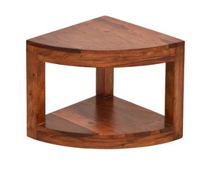 Table basse ronde en bois massif pour gagner de la place avec 4 tabourets |   Table basse circulaire artisanale avec tabouret compensé |   Vente en gros en Inde - Product Image 4