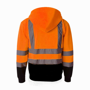 Wholesale Men's Long Sleeve Winter Safety Vest <b>Jacket</b> Custom High Visibility <b>Worker</b> Multi-Pocket Customized Collar Reflective - Product Image 5