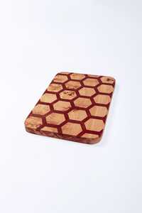 Planche à découper rectangulaire en bois d'acacia naturel, durable et écologique, compatible lave-vaisselle, pour charcuterie et légumes - Product Image 3