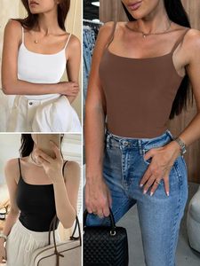 Débardeur côtelé tendance pour femme en tissu extensible, coupe ajustée, léger, doux et respirant, style streetwear estival, vente en gros - Product Image 6