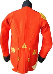 M Afzal Products Highest Quality Winter Outdoor Napoleonic 100% Wool Drummer <b>Coat</b> with Real Fox Fur Trim for <b>Men</b> - Product Image 4