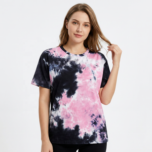 เสื้อยืดแขนสั้นผู้ชาย คอกลม ลายไท-ได ทรงปกติ ผ้าถัก สีชมพู ดำ ขาว ลายพิมพ์ - Product Image 4