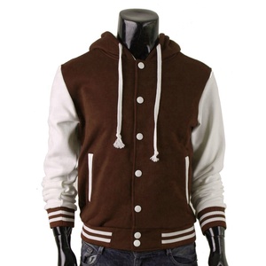 Veste de baseball pour homme, nouveau design, tissu en laine, broderie chenille, motif lettres, logo personnalisé, veste d'hiver enduite - Product Image 4