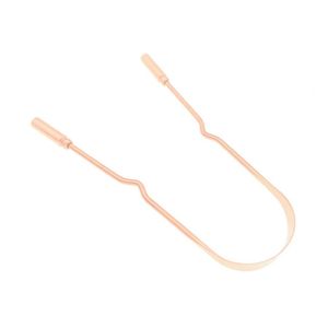 Raspador de Lengua de Acero Inoxidable con Acabado Cobre, Diseño en U Ancho, para Higiene Bucal, Eliminación de Bacterias y Mal Aliento, Herramienta de Bienestar para Adultos - Product Image 2