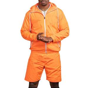 Conjunto de Chaqueta Corta y Pantalón Corto Tipo Windbreaker para Hombre, Primavera 2026 - Product Image 1