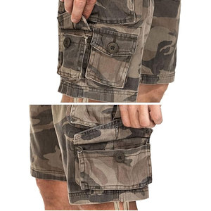 Pantalones cortos cargo para hombre, de algodón, ligeros, transpirables, de corte holgado, los más vendidos. - Product Image 5