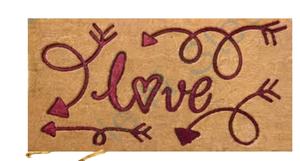 Couleur rose amour imprimé avec flèche sur paillasson de couleur orange tapis antidérapant doux soyeux tapis lisse au prix de gros - Product Image 2