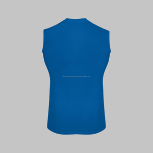 Vêtements de sport pour hommes chemise de compression vêtements de fitness musculaire pour hommes compression du cou en O nouvel arrivage - Product Image 3