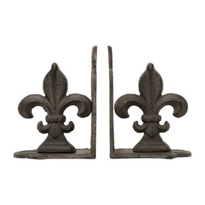 Lot d'entretoises à livres en fer de qualité supérieure, décoratives, modernes, en métal sculpté, pour étagères de maison, bureau, bibliothèque, en promotion - Product Image 2