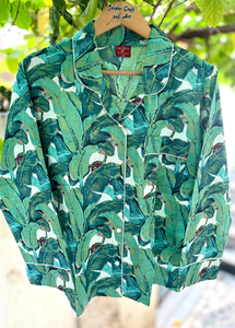 Conjunto de Pijama de Mujer Naaz Textile con Estampado de Rayas de Tigre, Ropa de Dormir Informal de Verano, Suave y Transpirable, Largo hasta la Rodilla, de Algodón - Product Image 4