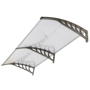 Support HT 200 x 100 gris argenté pour abri de pluie de porte et fenêtre, auvent de protection pour usage domestique, même code 52463595 - Product Image 1