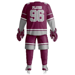 Uniforme de hockey sobre hielo, jersey y pantalones personalizados para equipo, fabricante OEM, conjunto de jersey de hockey sobre hielo, ropa profesional para equipo, logotipo personalizado - Product Image 4