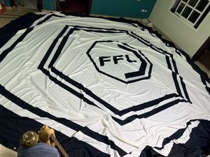 Toile de sol professionnelle pour cage de MMA, couverture hexagonale pour cage de combat, logo personnalisé, couverture de sol pour cage de combat - Product Image 6