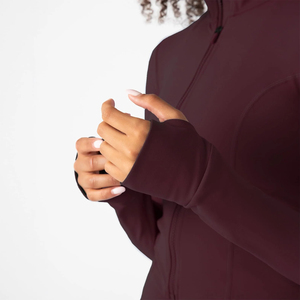 Women's Black Full Zip Yoga Jacket 2 Piece <b>Set</b> Contrast Stitch Zippers Seamless Active Stretch <b>Long</b> <b>Sleeve</b> Quick Dry Sport Top - Product Image 3