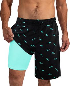 Pantalones Cortos Deportivos Transpirables de Secado Rápido para Hombre, Diseño de Serpiente, 100% Poliéster, Logotipo Personalizado - Product Image 6