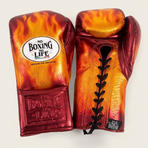 Customized No Boxing No Life Lace Up Flame Digital Print Boxing <b>Gloves</b> Punching Training Kickboxing Muay Thai Protective <b>Gloves</b> - Product Image 4