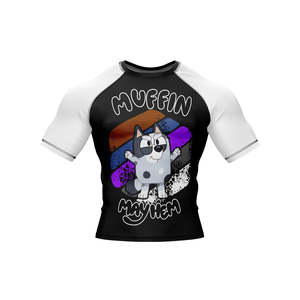 Rashguard OEM ODM Rashguard pour hommes, imprimé par sublimation, en spandex, Rashguard BJJ, Rashguard de gym, Rashguard de surf, Rashguard de plongée, Chemises de compression MMA - Product Image 3