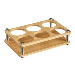 <b>Large</b> Selling Handmade <b>Cup</b> Glass Holder Oval Shape Exclusive Quality Pure Wood Glass Holder at Affordable Price - Product Image 4