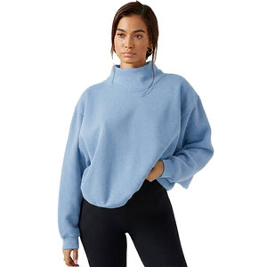 Top Holgado de Cuello Alto para Mujer con Mangas Largas Cómodas y Estilo Informal para el Día a Día - Product Image 4