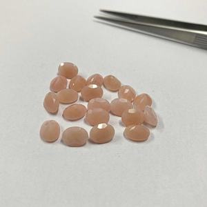 Piedra semipreciosa de cuarzo de guayaba Rosa Natural de 5x7mm, grado AAA, corte ovalado facetado, envío rápido, venta al por mayor, piedras preciosas calibradas - Product Image 4