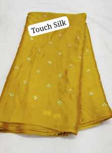 Premium Quality Touch Silk <b>Fabric</b> with Smooth Texture and Elegant Glossy Finish for Ethnic Wear, Traditional Wear - Product Image 4
