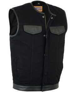 เสื้อกั๊กยีนส์สำหรับขี่มอเตอร์ไซค์ผู้ชาย Nitropack - Product Image 1