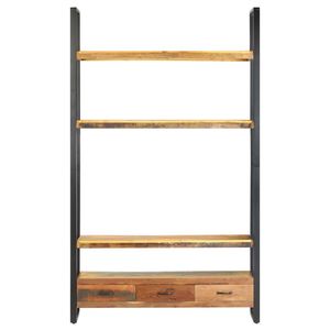 Étagère à livres multicolore en bois recyclé avec structure en fer thermolaqué – Bibliothèques uniques - Product Image 3