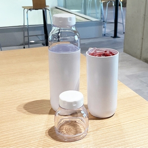 Crystal Clear 3 Tier <b>Water</b> Bottle 500ml Cute Juice Drinkware And Milk <b>Container</b> Crafted From Durable Ecozen Material - Product Image 6