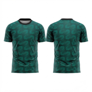 Maillot de football pour homme à col rond, manches courtes, motif à pois sublimé, 100% polyester, évacuation de l'humidité, coupe athlétique, toutes saisons - Product Image 1